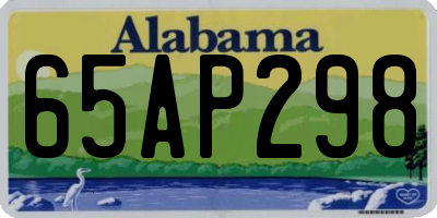 AL license plate 65AP298
