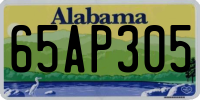 AL license plate 65AP305