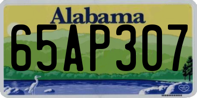 AL license plate 65AP307