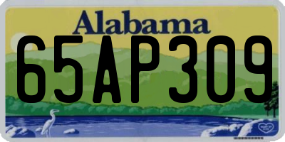 AL license plate 65AP309