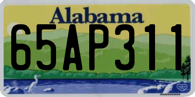 AL license plate 65AP311