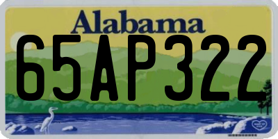 AL license plate 65AP322