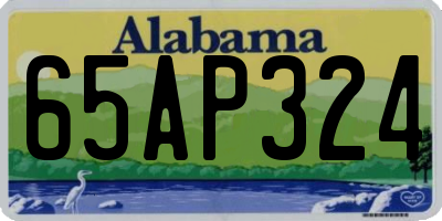 AL license plate 65AP324