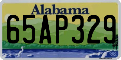 AL license plate 65AP329