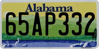 AL license plate 65AP332