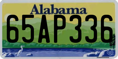 AL license plate 65AP336