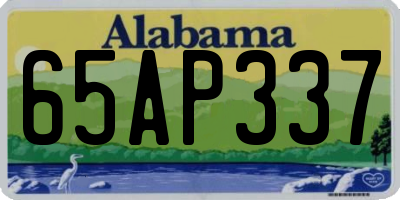 AL license plate 65AP337
