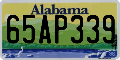 AL license plate 65AP339