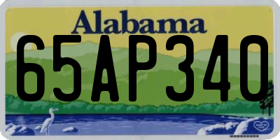 AL license plate 65AP340