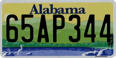AL license plate 65AP344