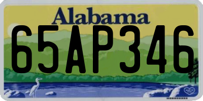 AL license plate 65AP346