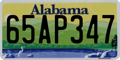 AL license plate 65AP347