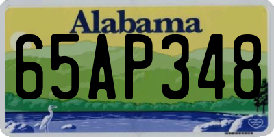 AL license plate 65AP348