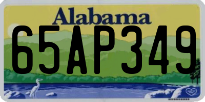 AL license plate 65AP349