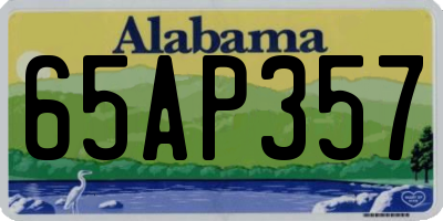 AL license plate 65AP357