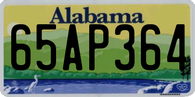 AL license plate 65AP364