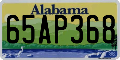 AL license plate 65AP368