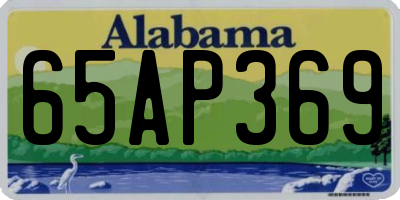 AL license plate 65AP369