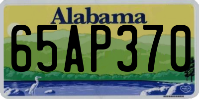 AL license plate 65AP370