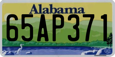 AL license plate 65AP371