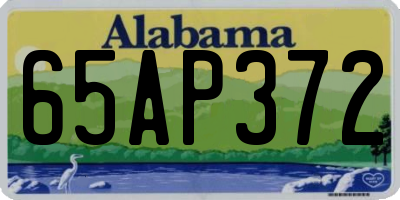 AL license plate 65AP372