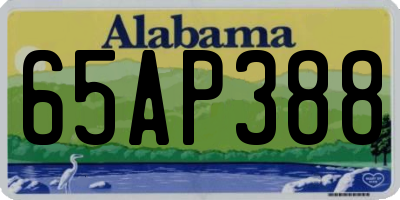 AL license plate 65AP388