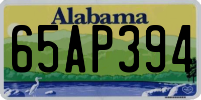 AL license plate 65AP394