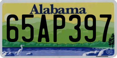 AL license plate 65AP397