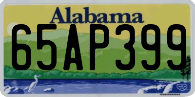 AL license plate 65AP399