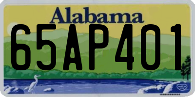AL license plate 65AP401