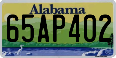 AL license plate 65AP402