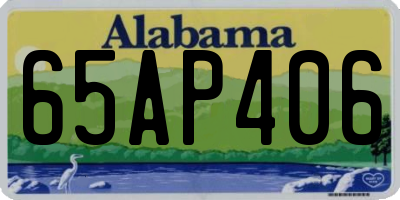 AL license plate 65AP406