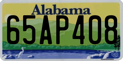 AL license plate 65AP408