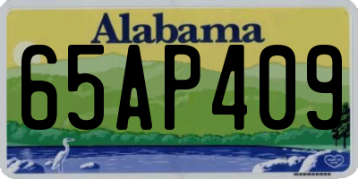 AL license plate 65AP409