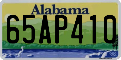 AL license plate 65AP410