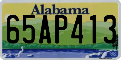 AL license plate 65AP413