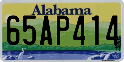 AL license plate 65AP414
