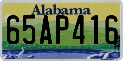AL license plate 65AP416