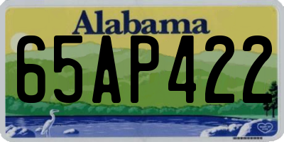 AL license plate 65AP422