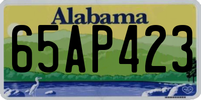AL license plate 65AP423