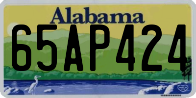 AL license plate 65AP424