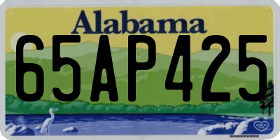 AL license plate 65AP425