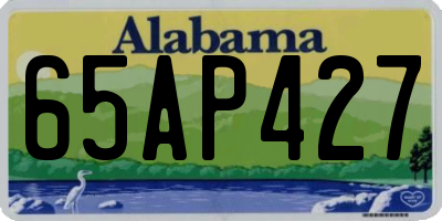 AL license plate 65AP427