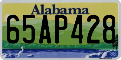 AL license plate 65AP428