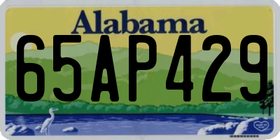 AL license plate 65AP429