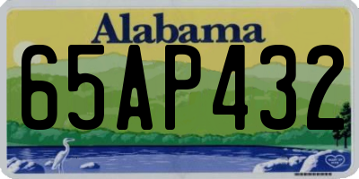 AL license plate 65AP432