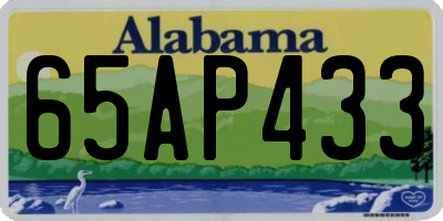 AL license plate 65AP433
