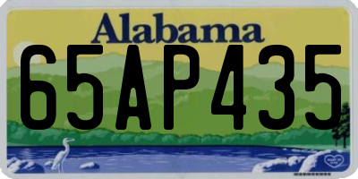 AL license plate 65AP435