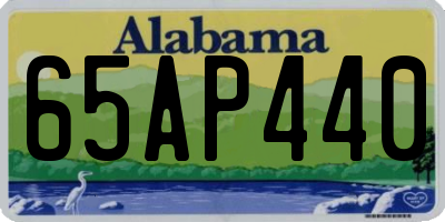 AL license plate 65AP440