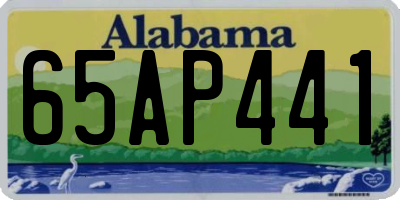 AL license plate 65AP441